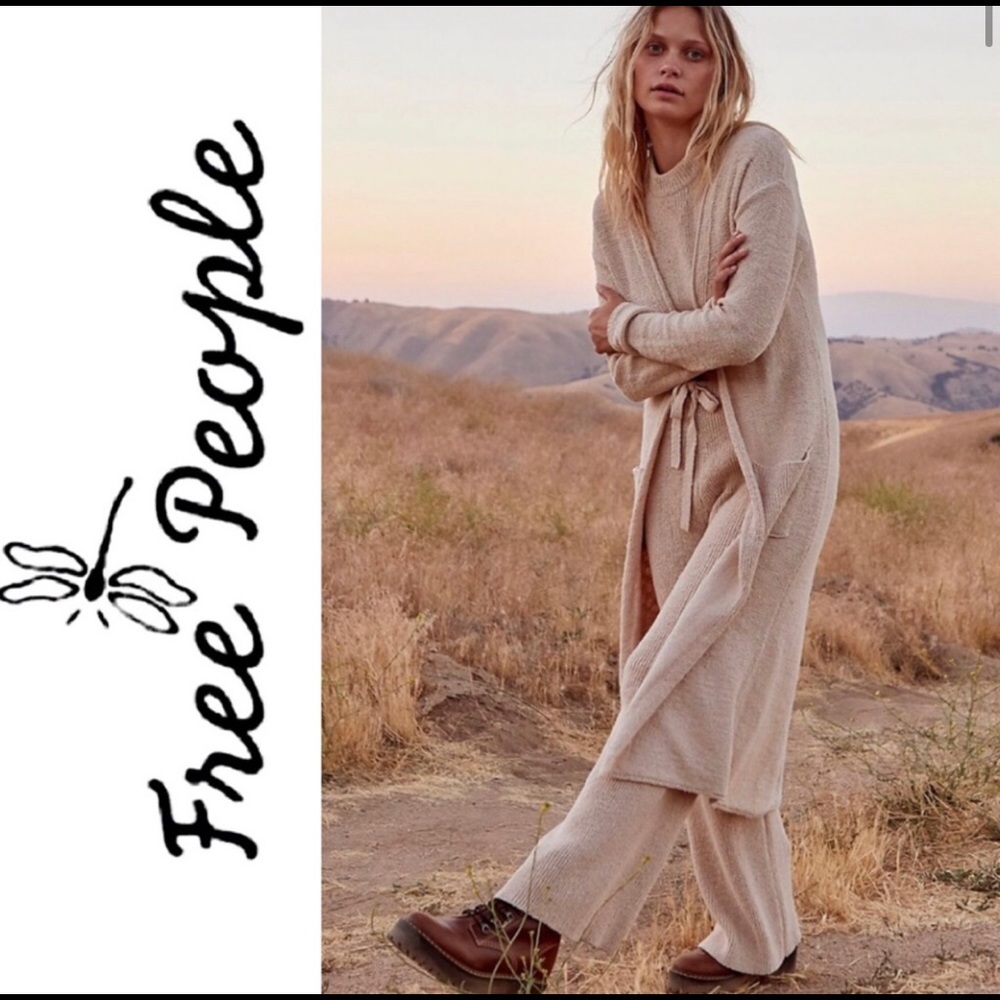 NEW FREE PEOPLE Sand Out of Office 3pc Jacket Set